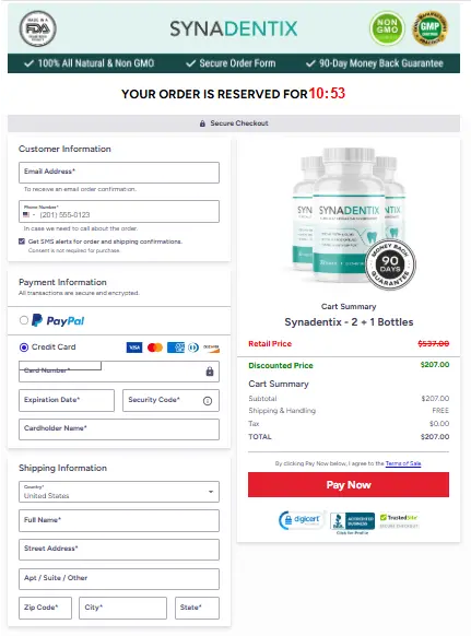 SynaDentix order page